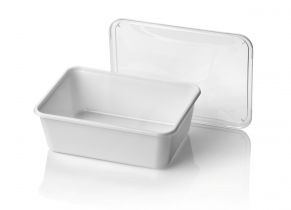 PP SPG tray 182/60  950cc WIT Reusable / Herbruikbaar