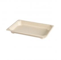 Tray Sushi Bagasse Brown Small 335ml