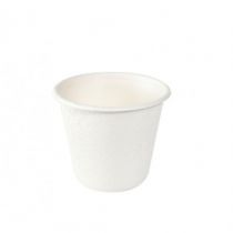 Dressing Cup Bagasse 85cc WIT