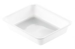 CPET tray 1V 226x176x43mm WIT