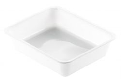 CPET tray 1V 226x176x54mm WIT
