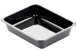CPET tray 1V 226x176x54mm ZW