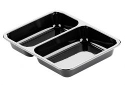 CPET tray 2V 226x176x35mm ZW