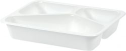 CPET tray 3V 226x176x43mm WIT