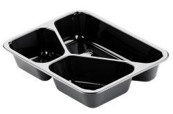 CPET tray 3V 226x176x43mm ZW