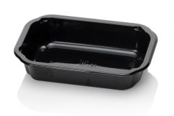 CPET tray 1V 160x103x35mm ZW