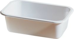 CPET tray 1V 188x119x54mm WIT