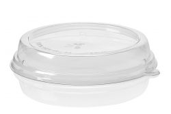 RPET Deksel tbv Bagasse Bowls 201x27mm Trp