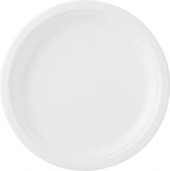 Dinner plate Bagasse 26cm bleached