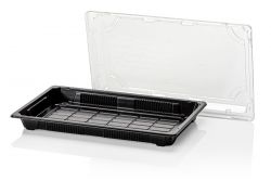 PS Sushi tray ZW 238x145x23 + OPS DE TRP combi